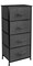 Sorbus Dresser with 4 Drawers - Bedside Furniture & Night Stand End Table Dresser with Steel Frame, Wood Top, Easy Pull Fabric Bins for Home, Bedroom Accessories, Office & Dorm